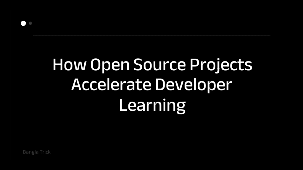 How Open Source Projects Accelerate Developer Learning &mdash; BanglaTrick