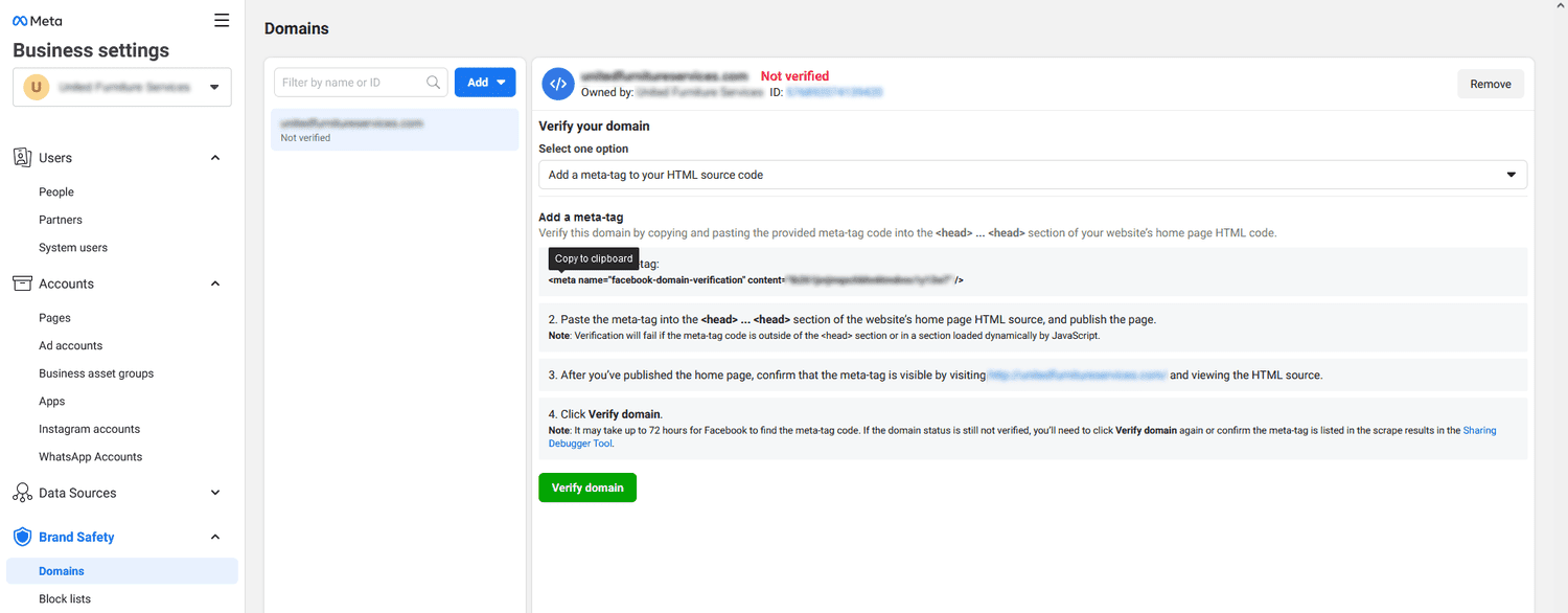 কিভাবে Meta Business Suite দিয়ে Website/Domain Verify করবেন? 15 কিভাবে Meta Business Suite দিয়ে Website/Domain Verify করবেন? — BanglaTrick